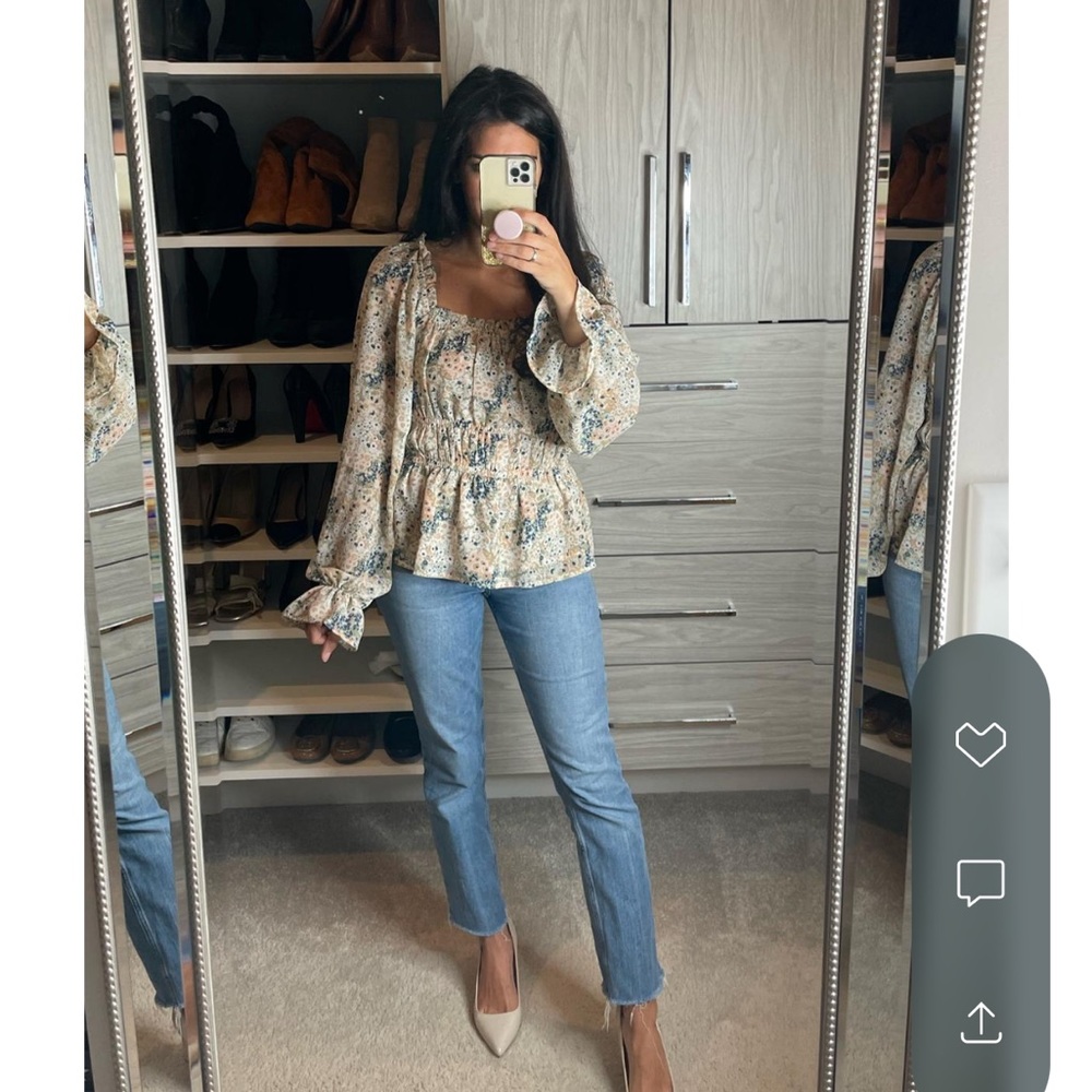 Gibson look  floral top